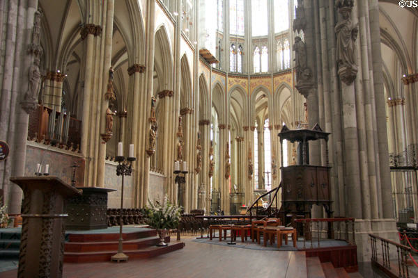 Chancel of Köln Cathedral. Köln, Germany.