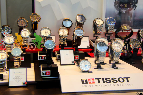 Wrist watch display. Köln, Germany.