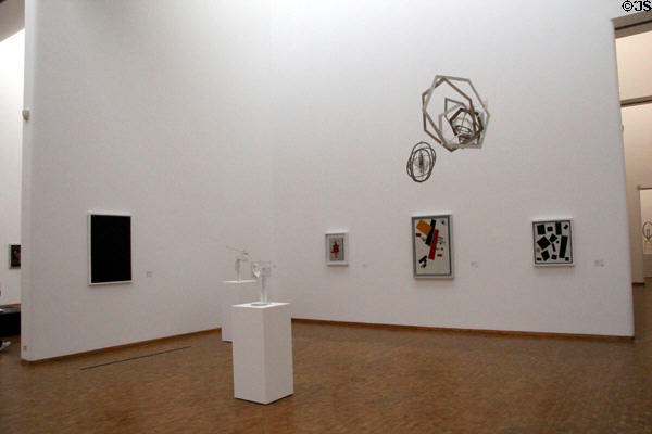 Modern artworks displayed at Ludwig Museum. Köln, Germany.