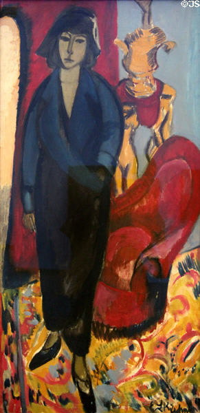 The Russian painting (1912) by Ernst Ludwig Kirchner at Ludwig Museum. Köln, Germany.