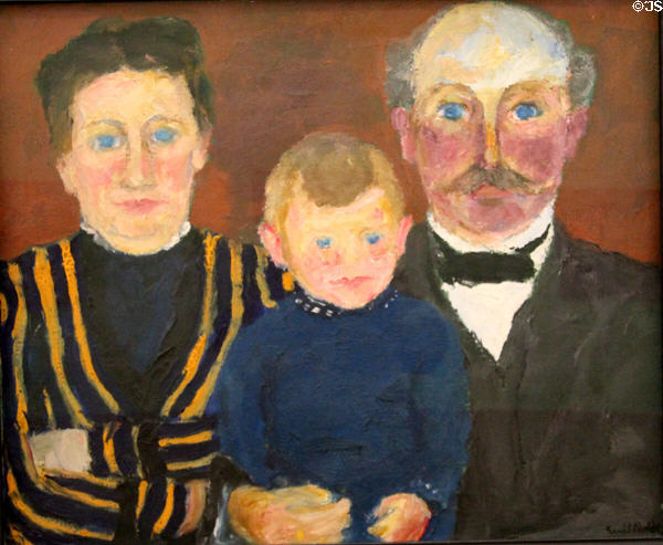 Family (Bonnichsen) painting (1915) by Emil Nolde at Ludwig Museum. Köln, Germany.