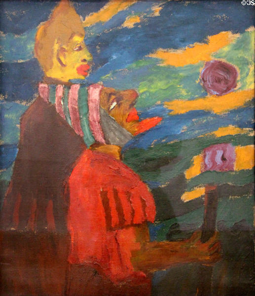 Dreamers painting (1916) by Emil Nolde at Ludwig Museum. Köln, Germany.