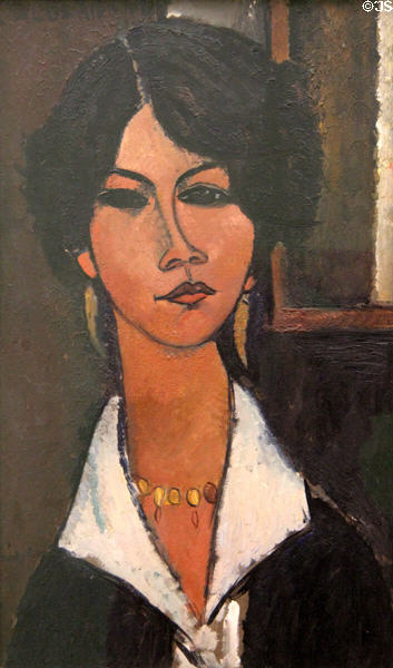 The Algerian Woman painting (1917) by Amedeo Modigliani at Ludwig Museum. Köln, Germany.