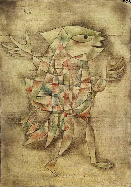Fool in Trance painting (1929) by Paul Klee at Ludwig Museum. Köln, Germany.