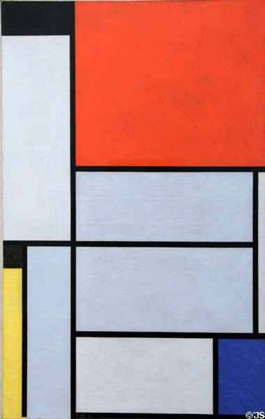 Painting I (1921) by Piet Mondrian at Ludwig Museum. Köln, Germany.
