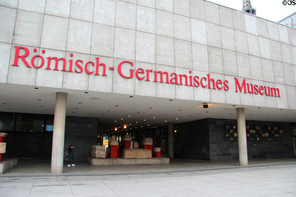 Entrance to Roman Germanic Museum. Köln, Germany.