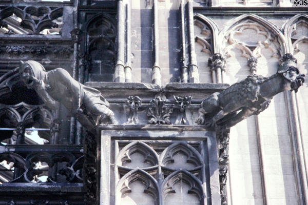Gargoyles on Köln Cathedral. Köln, Germany.