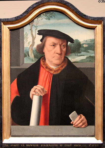 Portrait of the Mayor of Köln Arnold von Brauweiler (1535) at Wallraf-Richartz Museum. Köln, Germany.