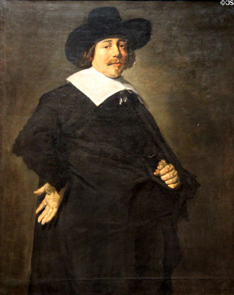 Portrait of a Man, paired with his wife (1640) by Frans Hals at Wallraf-Richartz Museum. Köln, Germany.