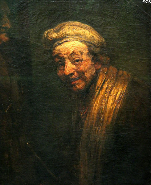Self-Portrait (1662/63) by Rembrandt van Rijn at Wallraf-Richartz Museum. Köln, Germany.