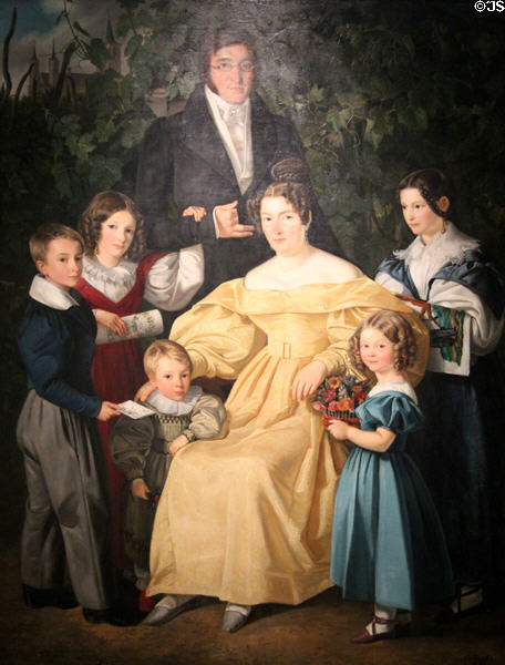 Werbrun Family painting (1834) by Simon Meister at Wallraf-Richartz Museum. Köln, Germany.