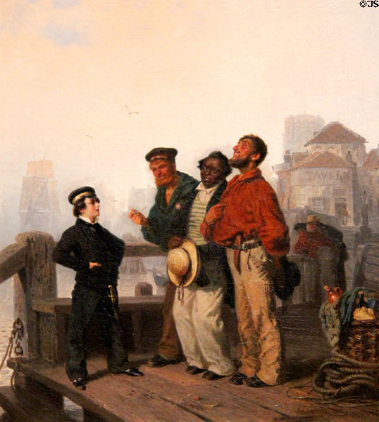 Middy's Sermon painting (1853) by Henry Ritter at Wallraf-Richartz Museum. Köln, Germany.