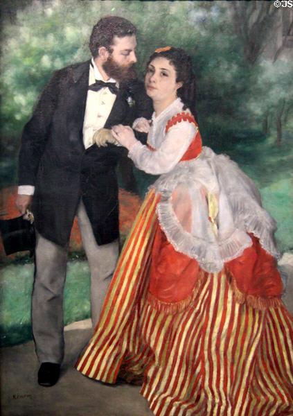 The Couple painting (c1868) by Pierre Auguste Renoir at Wallraf-Richartz Museum. Köln, Germany.