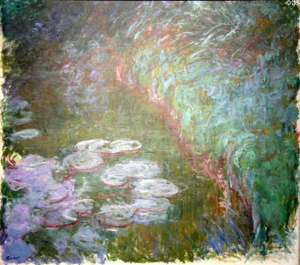 Water Lilies painting (c1915) by Claude Monet at Wallraf-Richartz Museum. Köln, Germany.