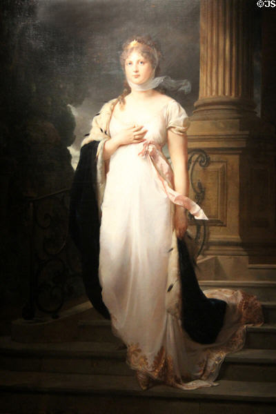 Queen Louise of Prussia painting (1879) by Gustav Richter at Wallraf-Richartz Museum. Köln, Germany.