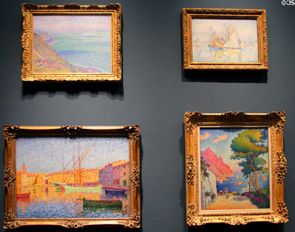 Impressionist paintings by Paul Signac, Théo van Rysselberghe & Francis Picabia at Wallraf-Richartz Museum. Köln, Germany.