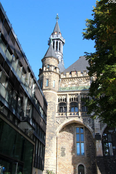 Town Hall (Rathaus) (1353) built on site of Charlemagne's palace. Aachen, Germany.
