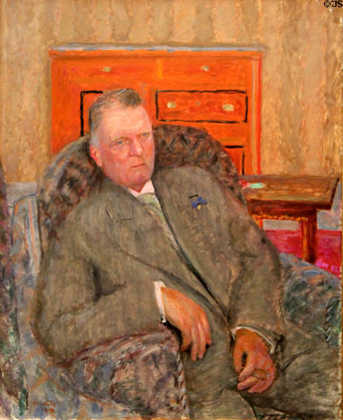 Professor Franz Ludwig Stuhlmann portrait (1913) by Pierre Bonnard at Hamburg Fine Arts Museum. Hamburg, Germany.
