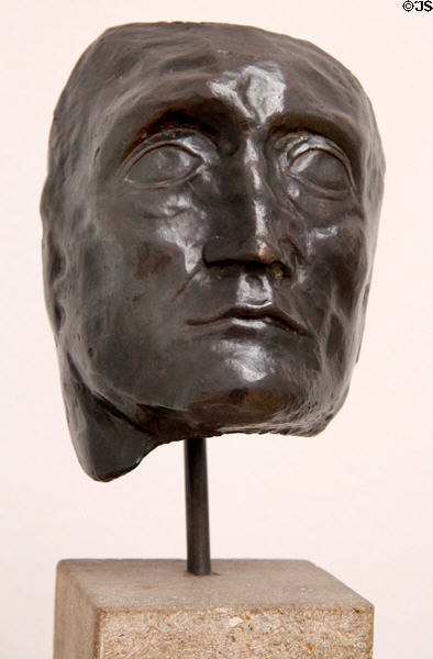 Mask with Broken Nose sculpture (1901-05) by Pablo Picasso at Hamburg Fine Arts Museum. Hamburg, Germany.