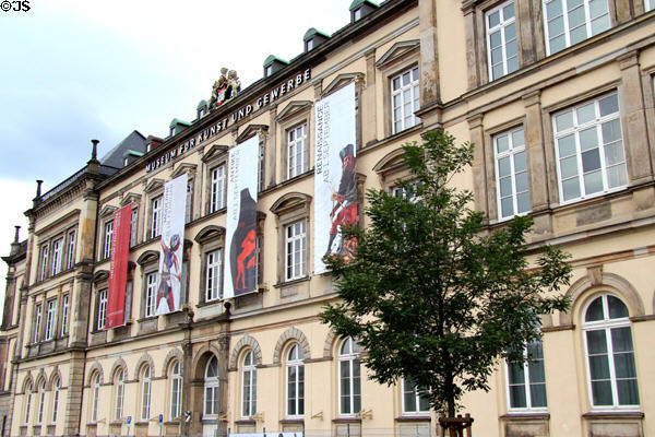 Facade of Hamburg Decorative Arts Museum. Hamburg, Germany.