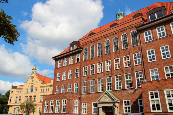 Palais Rantzau & Marien-Krankenhaus (Parade straße). Lübeck, Germany.