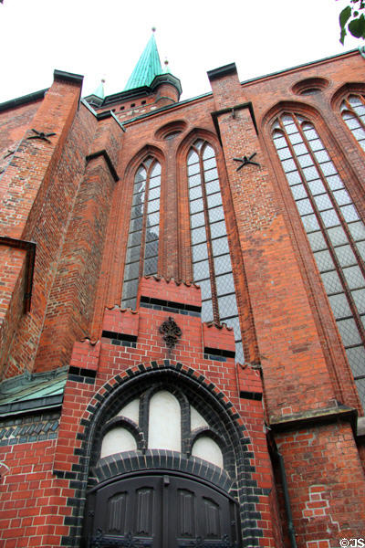 Brickwork of St Peter's Church (c1170). Lübeck, Germany.