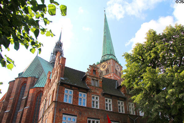 Jakobikirch church. Lübeck, Germany.