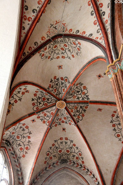 Ceiling painting at St Mary's Church. Lübeck, Germany.