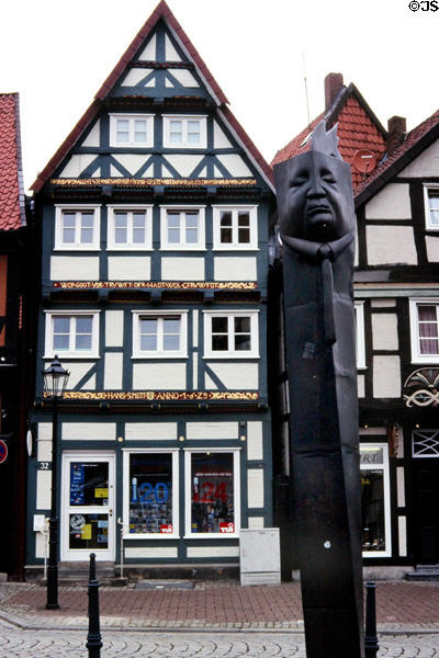 Hans Smedt House (1675) half-timbered with carved inscriptions. Celle, Germany.