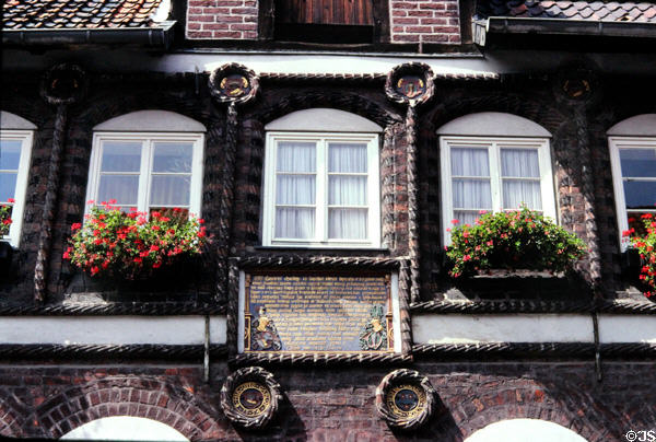 Brick building (1554) on Reitende-Diener Str. Lüneburg, Germany.