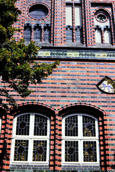 Detail of Lüneburg city hall (c13th-18thC). Lüneburg, Germany.