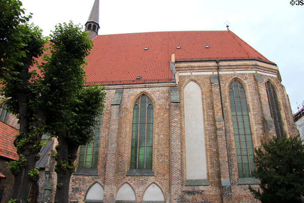 Abbey of Holy Cross brick Gothic church (14thC) at Cultural History Museum. Rostock, Germany.