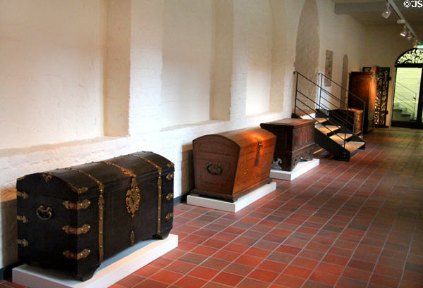 Germanic chests at Cultural History Museum. Rostock, Germany.