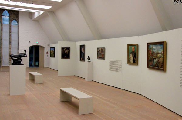 Painting gallery at Cultural History Museum. Rostock, Germany.
