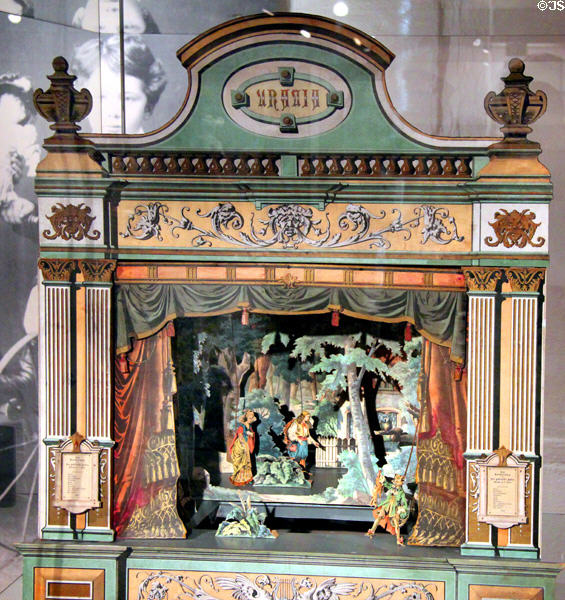 Toy theater set at Cultural History Museum. Rostock, Germany.