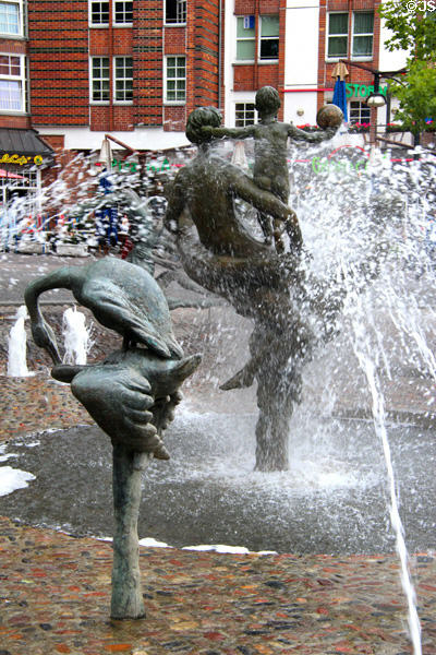 Joie de Vivre fountain (1985) by Jo Jastram & Reinhard Dietrich at University of Rostock. Rostock, Germany.