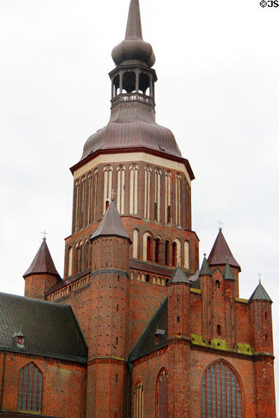 Tower of Marienkirche (St. Mary's church) (before 1298). Stralsund, Germany.