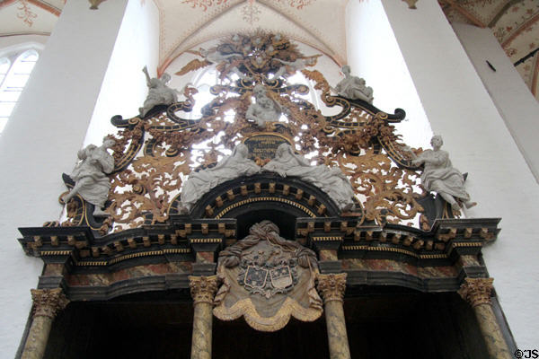 Baroque doorways in Marienkirche (St. Mary's church). Stralsund, Germany.