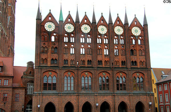 Stralsund town hall (Rathaus) (13thC). Stralsund, Germany.