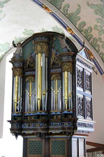 Organ (1567) at Gottorf Palace Chapel. Schleswig, Germany.