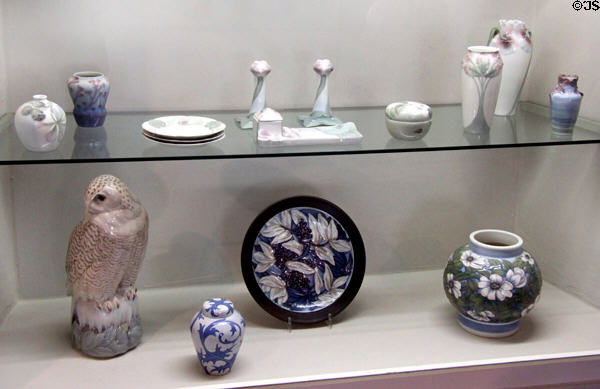 Danish (& some Swedish) porcelain collection (late 19th C - early 20thC) at Schleswig Holstein State Museum. Schleswig, Germany.