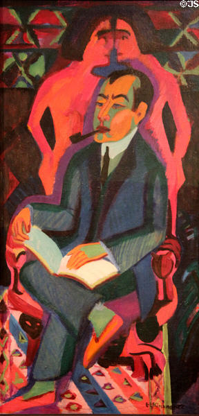 Manfred Schames portrait (1925-32) by Ernst Ludwig Kirchner at Schleswig Holstein State Museum. Schleswig, Germany.