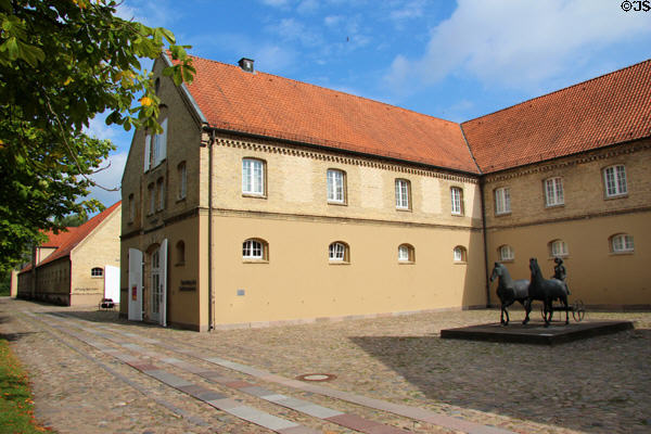 Gottorf Palace farm buildings now used for galleries for Schleswig Holstein State Museum. Schleswig, Germany.