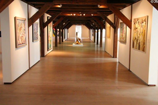 Modern art gallery space at Schleswig Holstein State Museum. Schleswig, Germany.