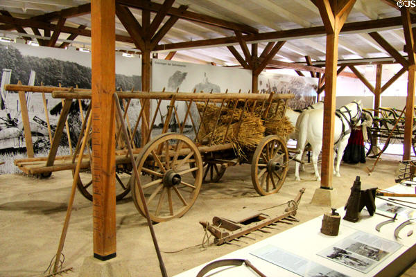 Antique hay wagon at Schleswig Holstein State Museum. Schleswig, Germany.