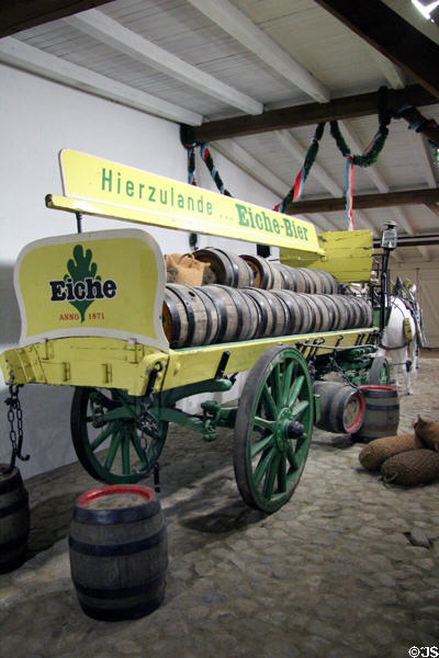 Beer wagon at Schleswig Holstein State Museum. Schleswig, Germany.