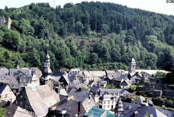 Monschau, dating back at least to 13thC, in western Germany near Belgian border. Monschau, Germany.