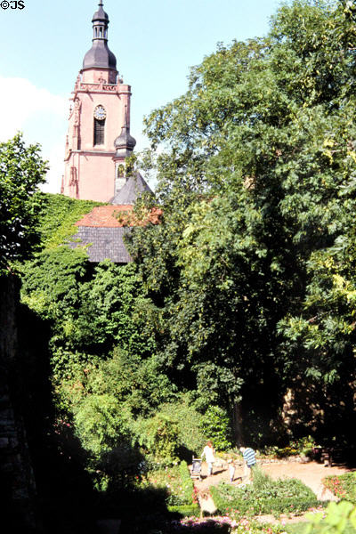 Tower of Sts. Peter & Paul Church (14thC). Eltville am Rhein, Germany.