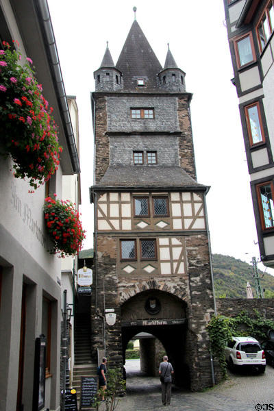 Market Tower (14thC) one of several ancient tower fortifications. Bacharach, Germany.