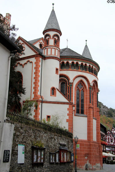 St Peter's Church (13thC) late Romanesque & early French Gothic style. Bacharach, Germany.